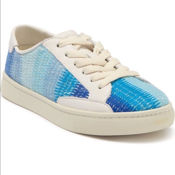 Soludos Ombré Ibiza Embroidered Sneaker Blue Size 7 - Picture 3 of 7